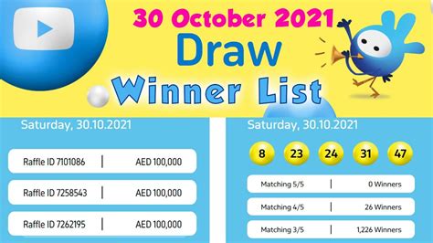 Mahzooz Live Draw Winners .